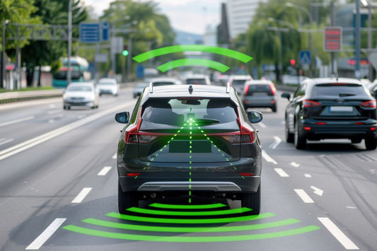 Autonomous vehicles undergoing road tests, emphasizing modern safety features and privacy measures for enhanced user protection.