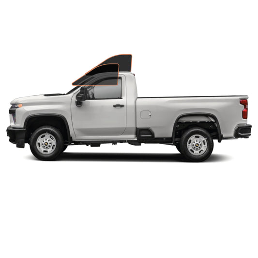 PRECUT CERAMIC WINDOW TINT FILM FOR 2014-2019 CHEVROLET SILVERADO 2500 STANDARD CAB — (FRONT DRIVER/PASSENGER 35%)