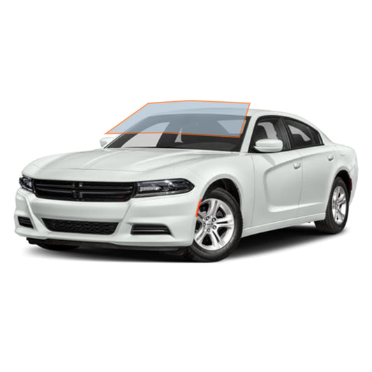 PRECUT CERAMIC WINDOW TINT FILM FOR 2015-2020 DODGE CHARGER — (FRONT WINDSHIELD 75%)