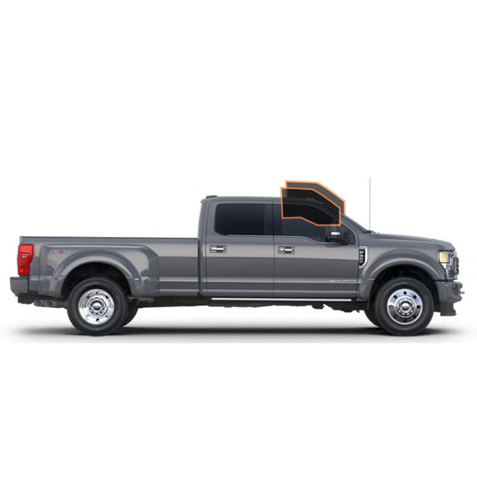 MOTOSHIELD PRO PREMIUM PROFESSIONAL 2MIL CERAMIC WINDOW TINT FILM FOR 2017-2021 FORD F-250 4 DOOR CREW — (FRONT DRIVER/PASSENGER 15%) + LIFETIME WARRANTY