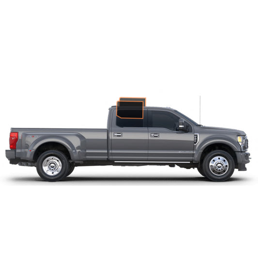 MOTOSHIELD PRO PREMIUM PROFESSIONAL 2MIL CERAMIC WINDOW TINT FILM FOR 2017-2021 FORD F-250 4 DOOR CREW — (REAR DRIVER/ PASSENGER 5%) + LIFETIME WARRANTY