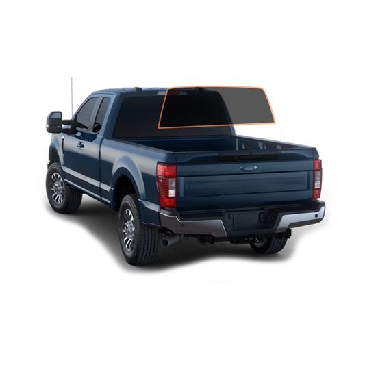 CERAMIC WINDOW TINT FILM FOR 2009-2014 FORD F150 EXTENDED CAB — (SOLID REAR WINDSHIELD 5%)