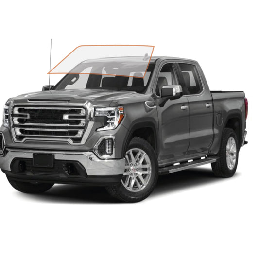 MOTOSHIELD PRO PREMIUM PROFESSIONAL 2MIL PRECUT CERAMIC WINDOW TINT FILM FOR 2014-2019 CHEVROLET SILVERADO 2500 CREW CAB — (FRONT WINDSHIELD 70%) + LIFETIME WARRANTY