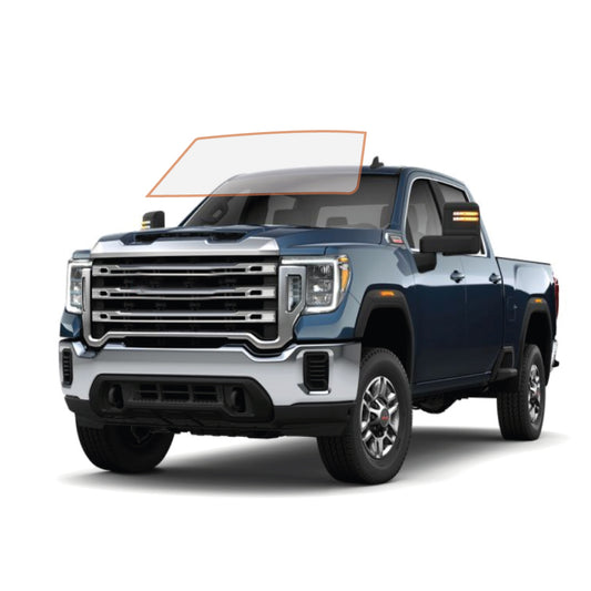 MOTOSHIELD PRO PREMIUM PROFESSIONAL 2MIL PRECUT CERAMIC WINDOW TINT FILM FOR 2015-2019 GMC SIERRA 2500 CREW CAB — (FRONT WINDSHIELD 70%) + LIFETIME WARRANTY