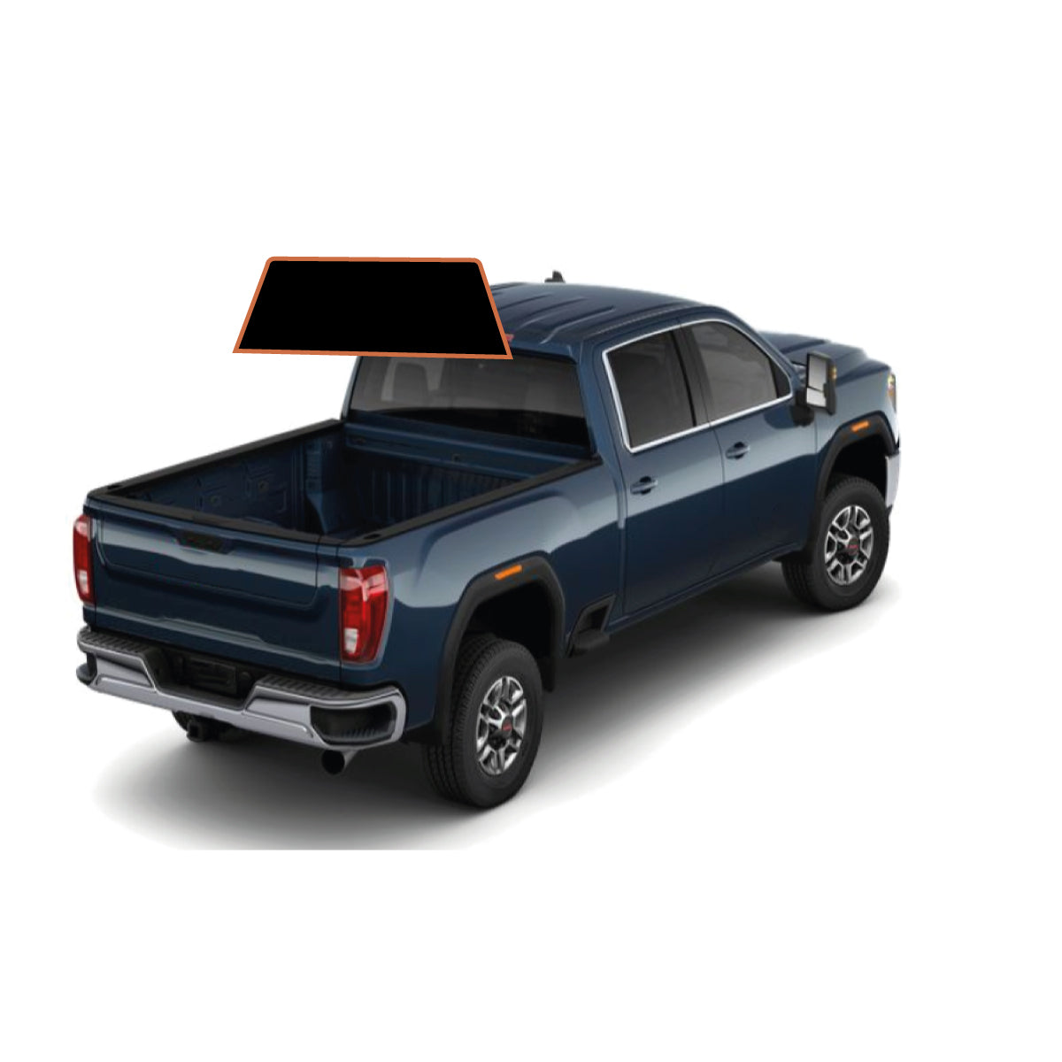 MOTOSHIELD PRO PREMIUM PROFESSIONAL 2MIL PRECUT CERAMIC WINDOW TINT FILM FOR 2015-2019 GMC SIERRA 2500 CREW CAB — (REAR WINDSHIELD 15%) + LIFETIME WARRANTY