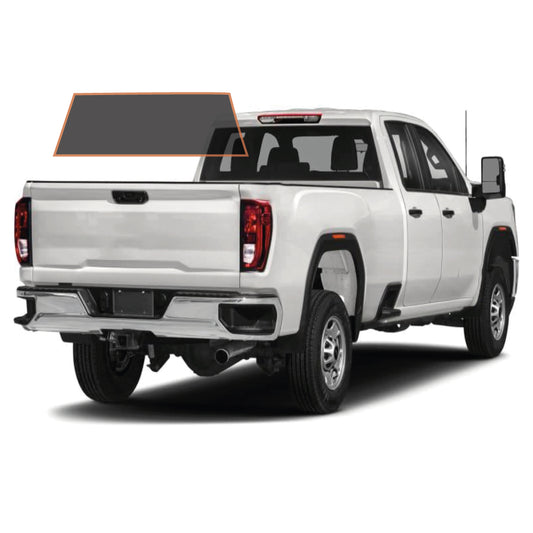 MOTOSHIELD PRO PREMIUM PROFESSIONAL 2MIL PRECUT CERAMIC WINDOW TINT FILM FOR 2015-2019 GMC SIERRA 2500 DOUBLE CAB — (REAR WINDSHIELD 5%) + LIFETIME WARRANTY