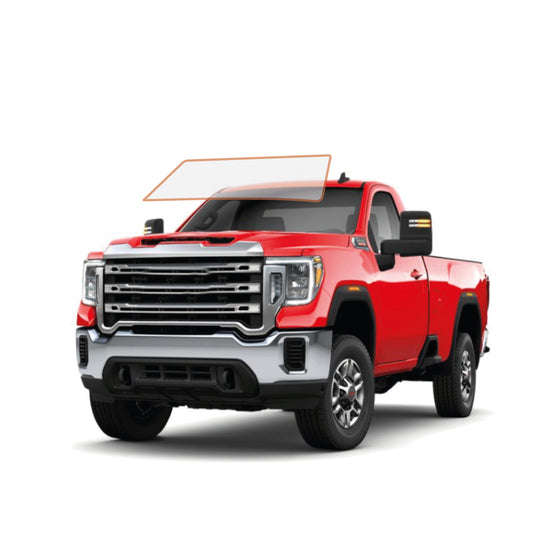 PRECUT CERAMIC WINDOW TINT FILM FOR 2014-2019 GMC SIERRA 2500 STANDARD CAB — (FRONT WINDSHIELD 50%)