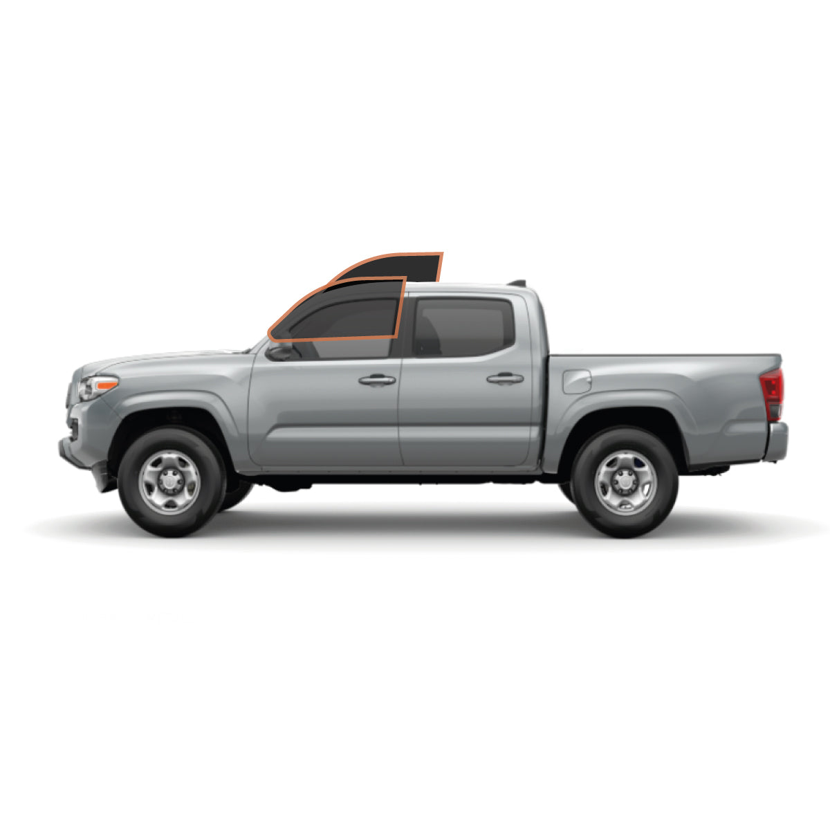 MOTOSHIELD PRO PREMIUM PROFESSIONAL 2MIL PRECUT CERAMIC WINDOW TINT FILM FOR 2005-2015 TOYOTA TACOMA DOUBLE CAB — (FRONT DRIVER/PASSENGER 35%) + LIFETIME WARRANTY