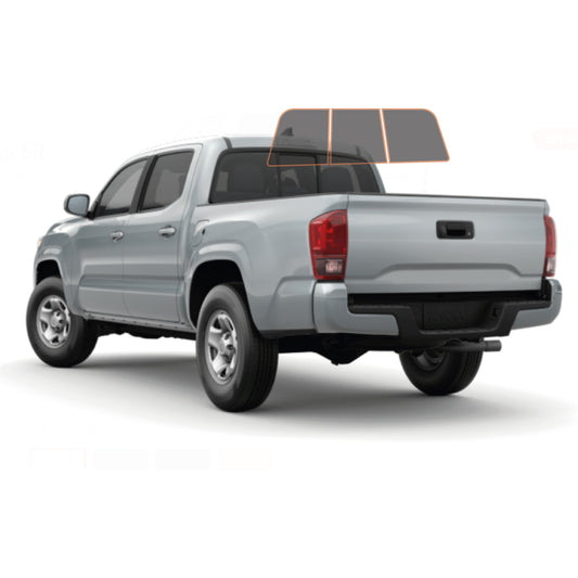 MOTOSHIELD PRO PREMIUM PROFESSIONAL 2MIL PRECUT CERAMIC WINDOW TINT FILM FOR 2016-2021 TOYATA TACOMA CREW CAB — (REAR WINDSHIELD 25%) + LIFETIME WARRANTY