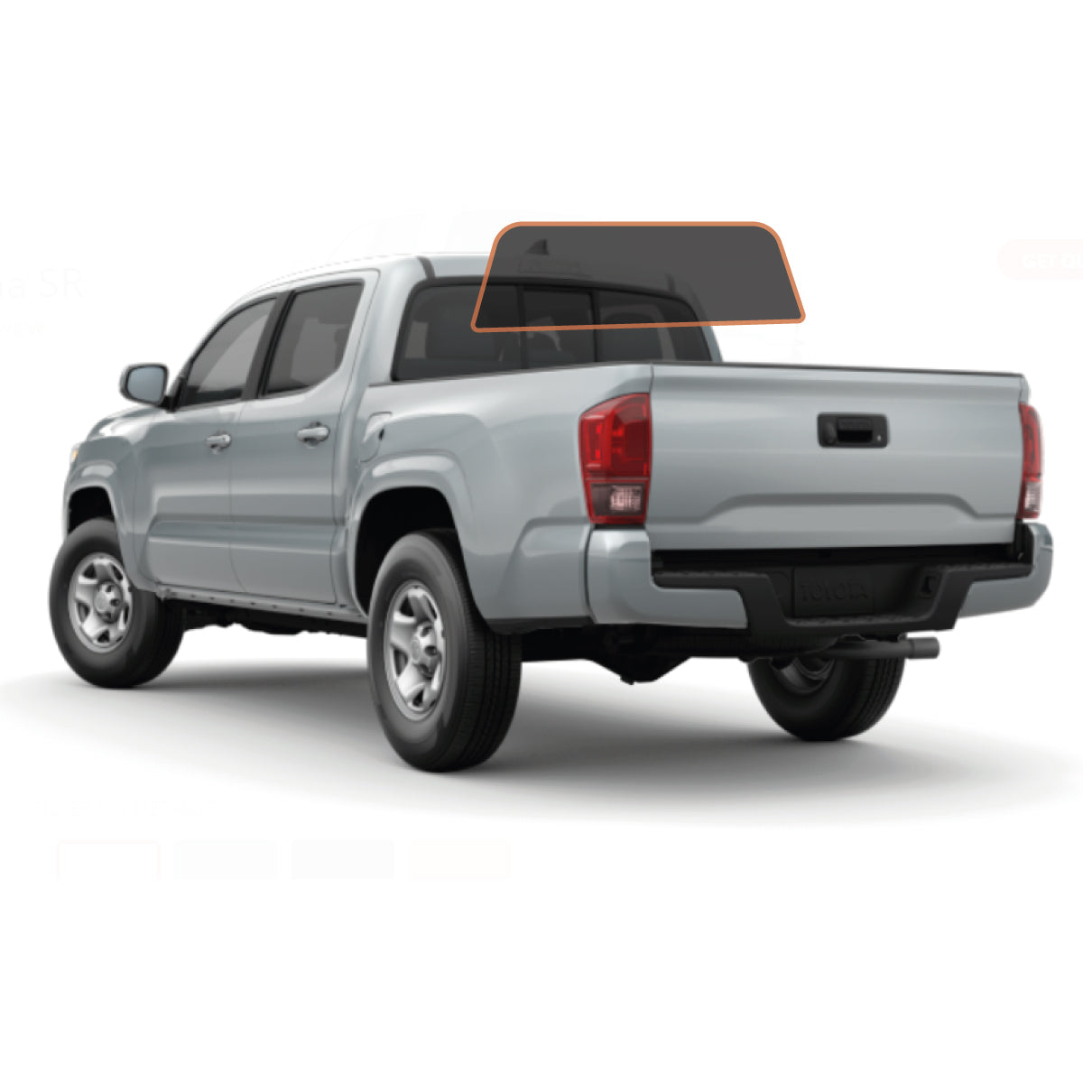 MotoShield Pro Premium Professional 2mil Precut Ceramic Window Tint Film for 2016-2021 Toyata Tacoma Crew Cab