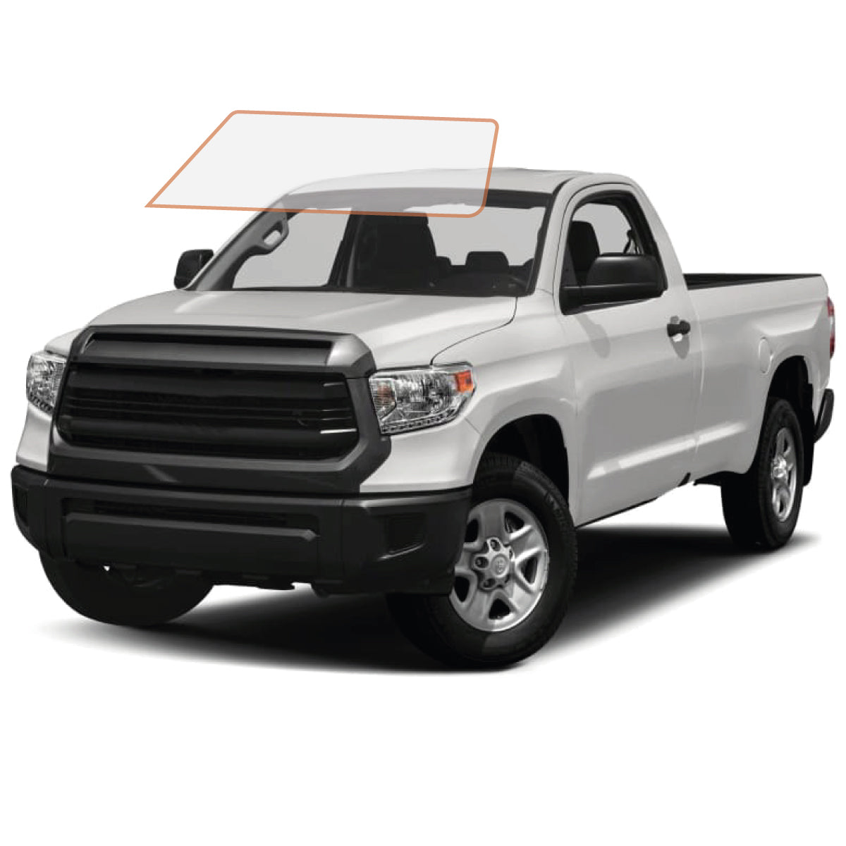 MotoShield Pro Premium Professional 2mil Precut Ceramic Window Tint Film for 2007-2021 Toyota Tundra Standard Cab — (Front Windshield 75%) + Lifetime Warranty