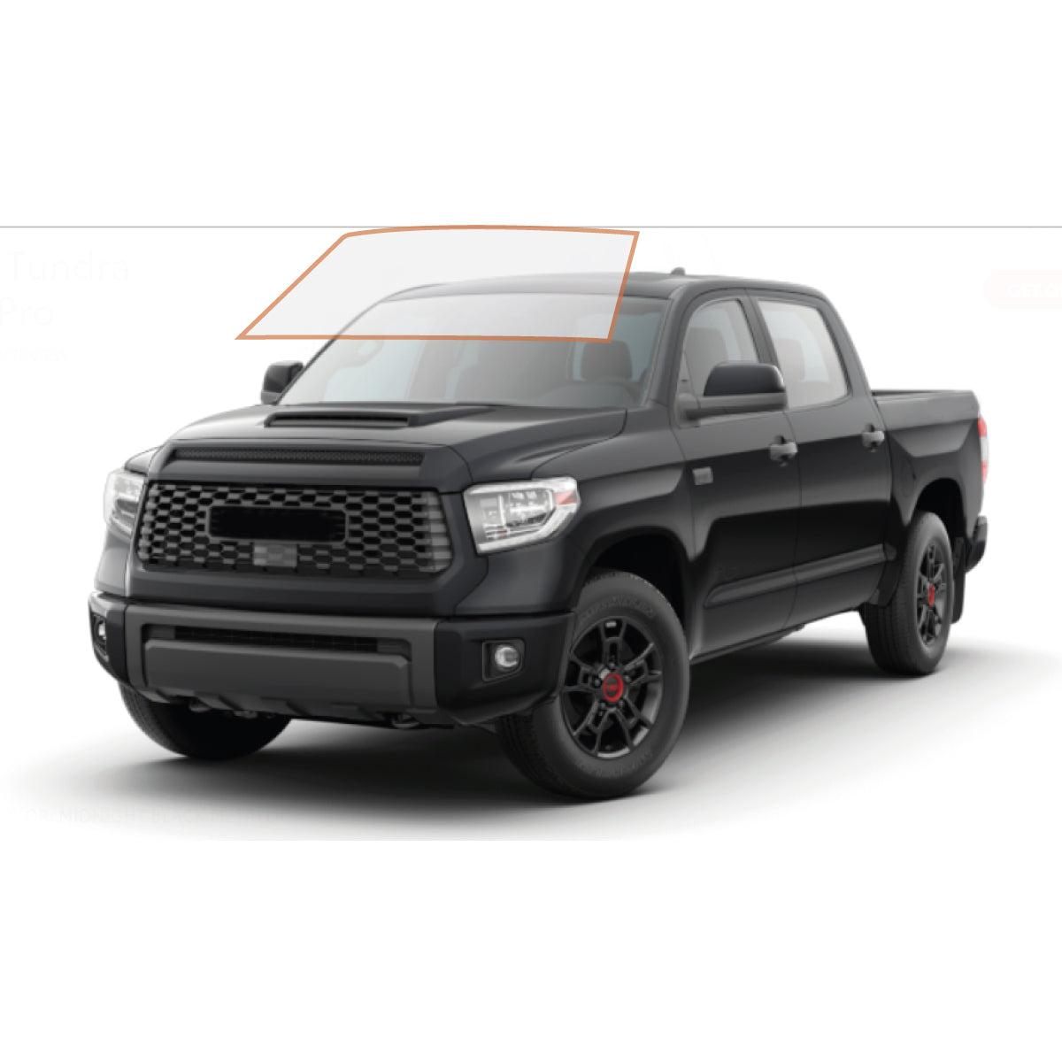 PRECUT CERAMIC WINDOW TINT FILM FOR 2007-2021 TOYOTA TUNDRA CREWMAX — (FRONT WINDSHIELD 70%)