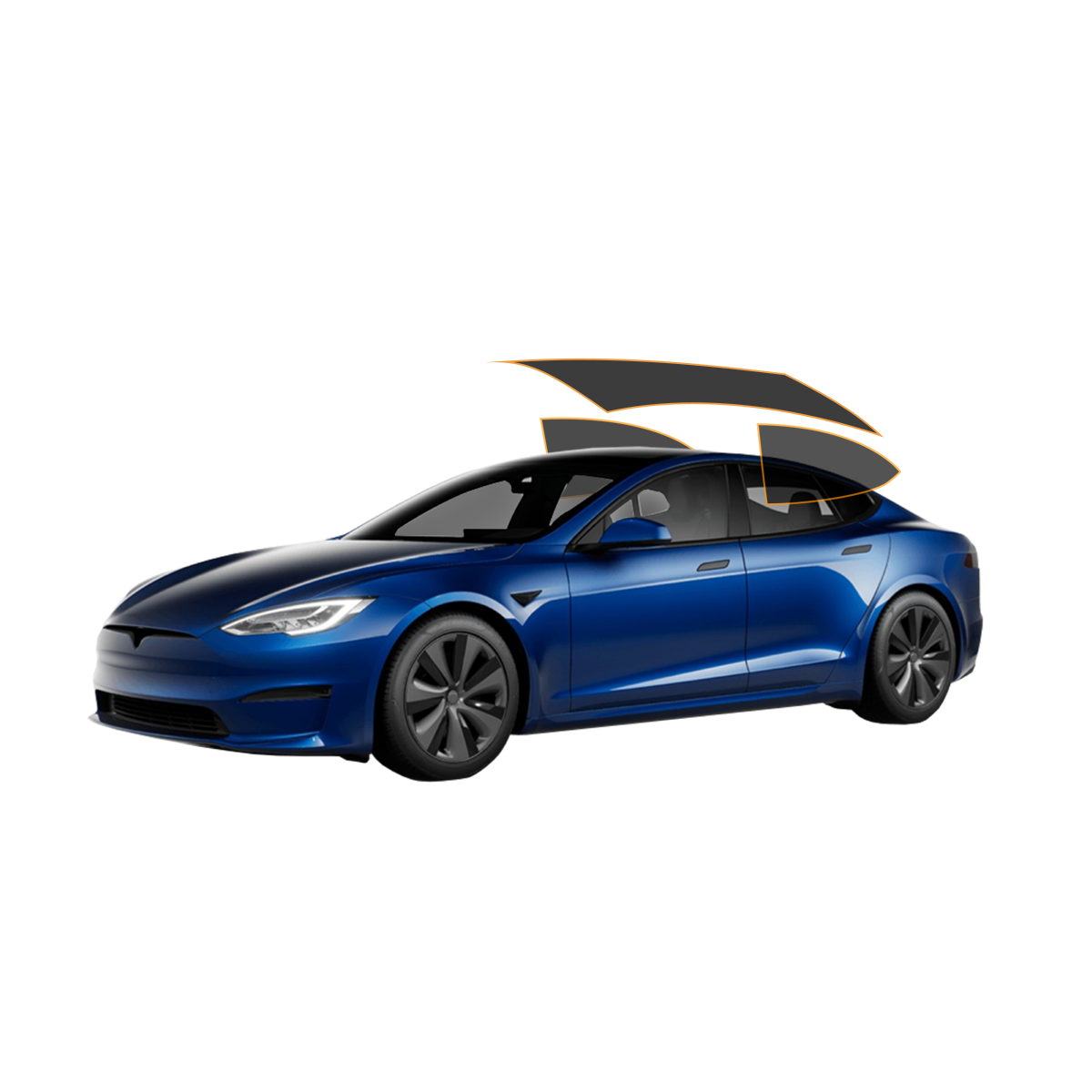 MotoShield Pro Tesla Model S | Carbon Window Tint | Back 2 Sides + Rear + Lifetime Warranty