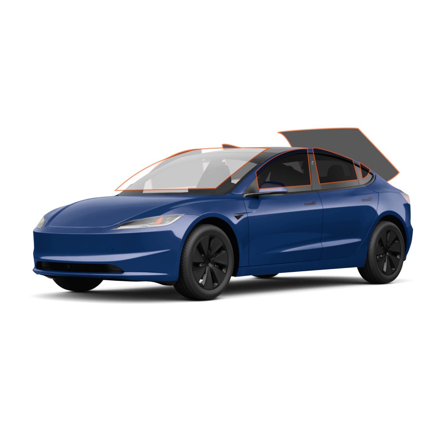 MotoShield Pro Tesla Model 3 | Nano Carbon Tint | All Windows + Lifetime Warranty