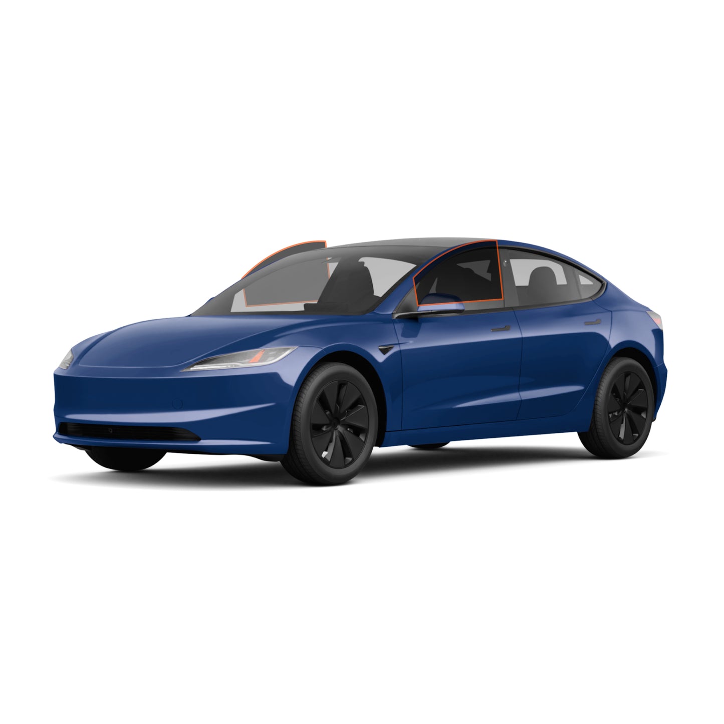 MotoShield Pro Tesla Model 3 | Nano Carbon Tint | Front 2 Windows + Lifetime Warranty