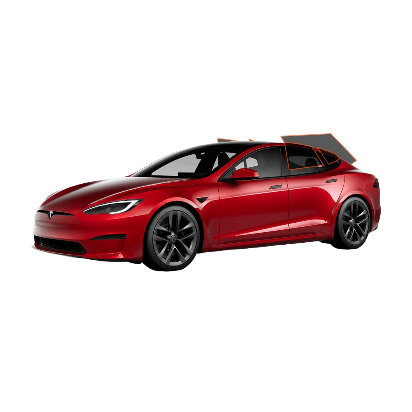 MotoShield Pro Tesla Model S | Nano Carbon Tint | Back 2 Sides + Rear + Lifetime Warranty