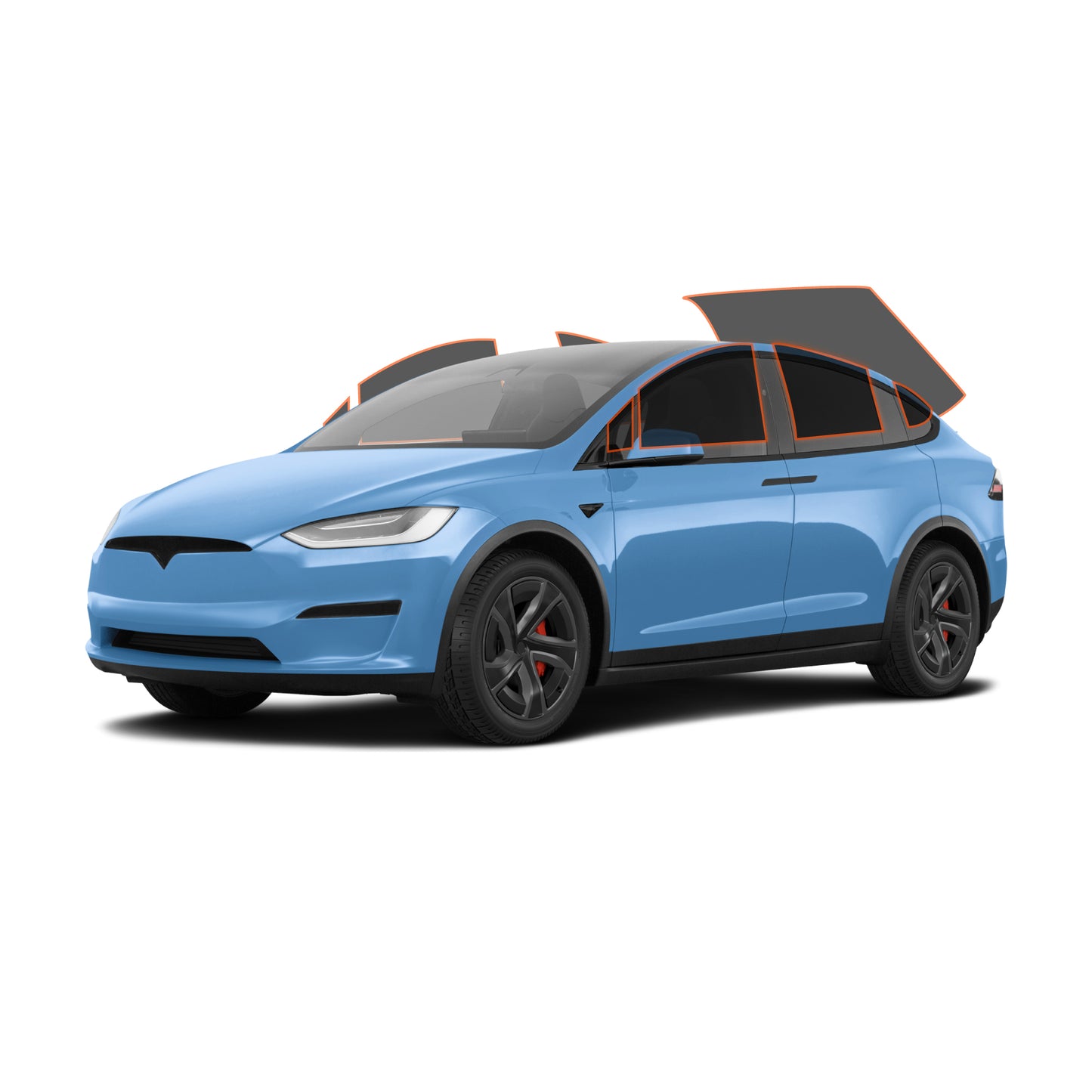 MotoShield Pro Tesla Model X | Nano Carbon Tint | All Sides + Rear + Lifetime Warranty