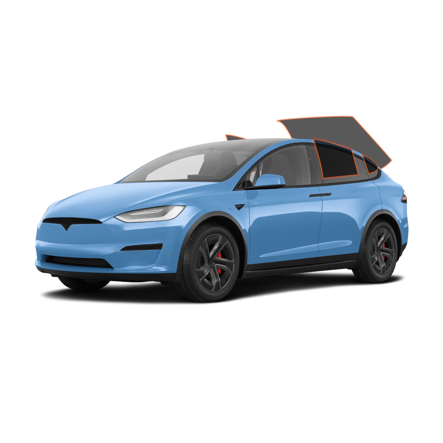 MotoShield Pro Tesla Model X | Nano Carbon Tint | Back 2 Sides + Rear + Lifetime Warranty