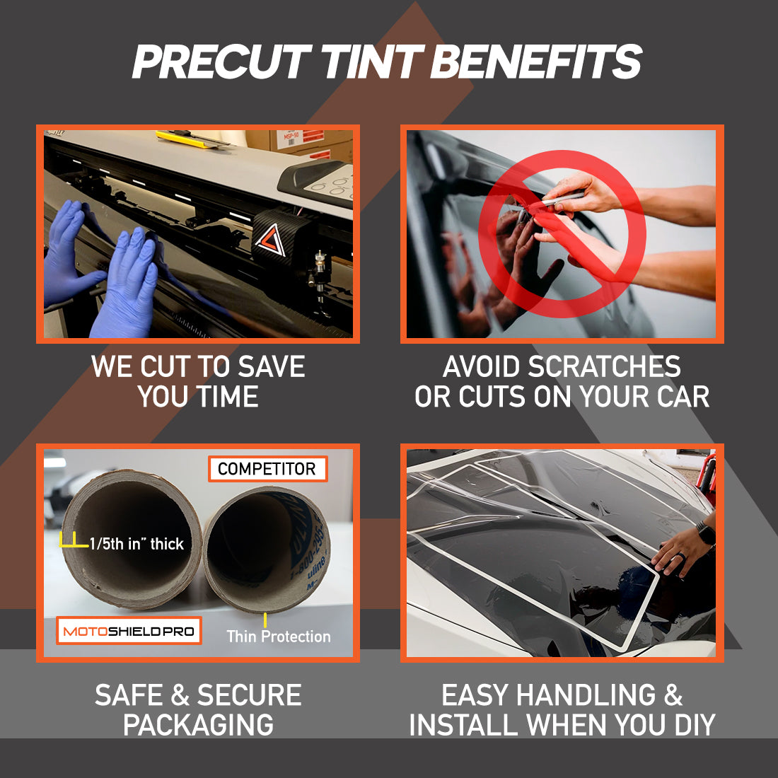 motoshield pro precut window tint benefits cars coupes trucks SUV mini van vehicles