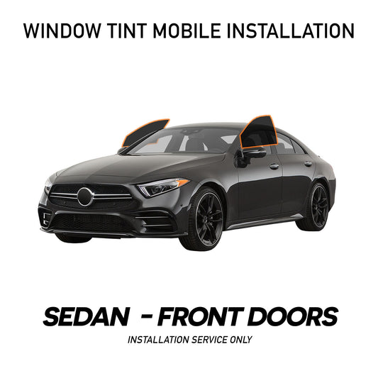 WINDOW TINT MOBILE INSTALLATION FOR SEDAN - FRONT WINDSHIELD