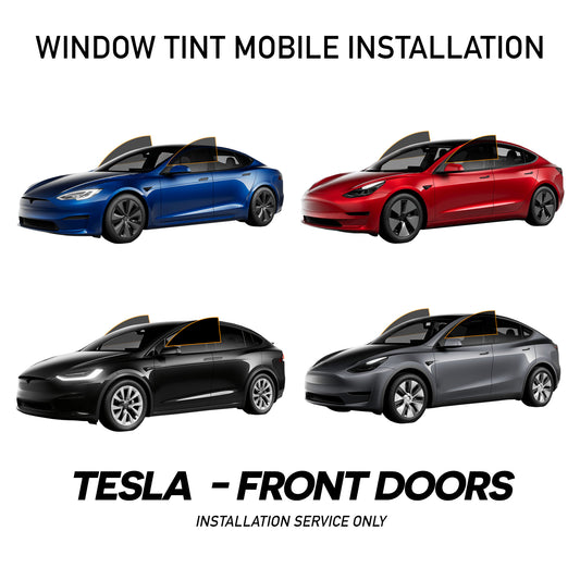Window Tint Mobile Installation For Tesla - Front Doors