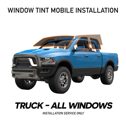 WINDOW TINT MOBILE INSTALLATION FOR TRUCK - ALL WINDOWS