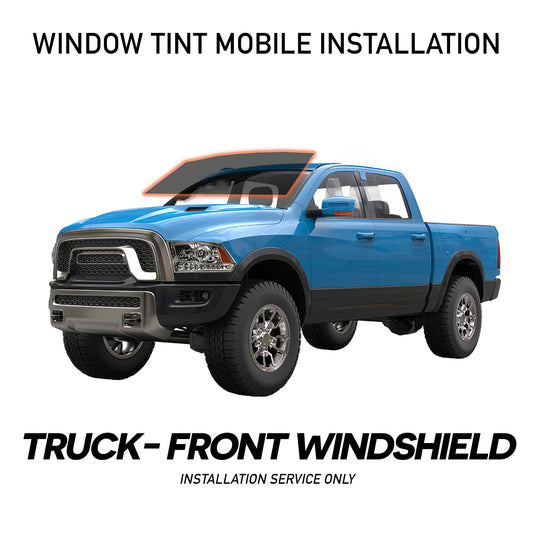 WINDOW TINT MOBILE INSTALLATION FOR TRUCK - FRONT WINDSHIELD