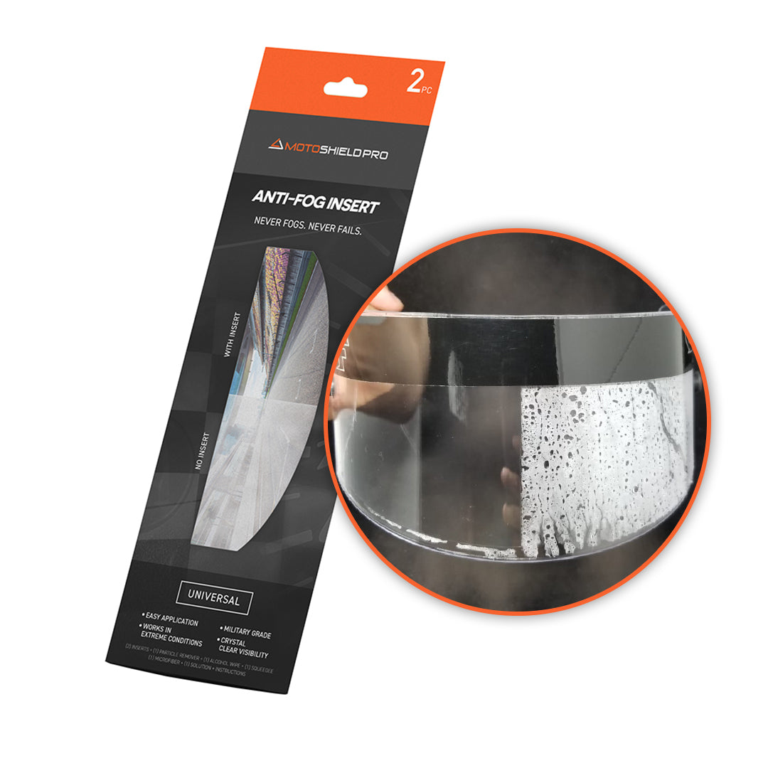 MotoShield Pro Anti-Fog Insert For Helmet Visors