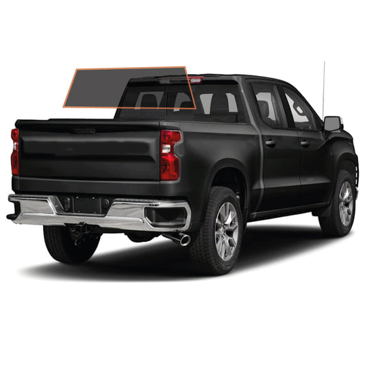 MotoShield Pro Premium Professional 2mil Precut Ceramic Window Tint Film for 2014-2018 Chevrolet Silverado 1500 Crew Cab — (Rear Windshield 5%) + Lifetime Warranty