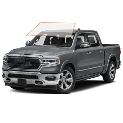 MotoShield Pro Premium Professional 2mil Precut Ceramic Window Tint Film for 2009-2018 Dodge Ram 1500 Crew Cab — (Front Windshield 70%) + Lifetime Warranty