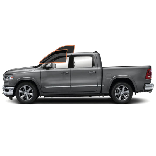 MotoShield Pro Premium Professional 2mil Precut Ceramic Window Tint Film for 2009-2018 Dodge Ram 1500 Crew Cab — (Front Driver/Passenger 25%) + Lifetime Warranty