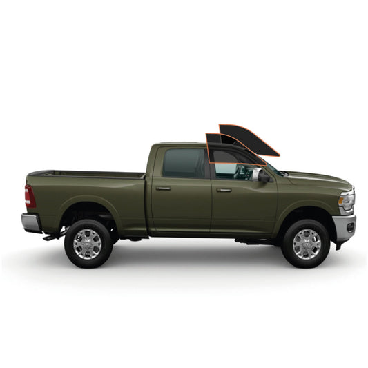 MotoShield Pro Premium Professional 2mil Precut Ceramic Window Tint Film for 2009-2018 Dodge Ram 1500 Quad Cab — (Front Driver/Passenger 35%) + Lifetime Warranty