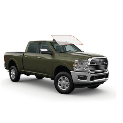 MotoShield Pro Premium Professional 2mil Precut Ceramic Window Tint Film for 2009-2018 Dodge Ram 1500 Quad Cab — (Front Windshield 70%) + Lifetime Warranty