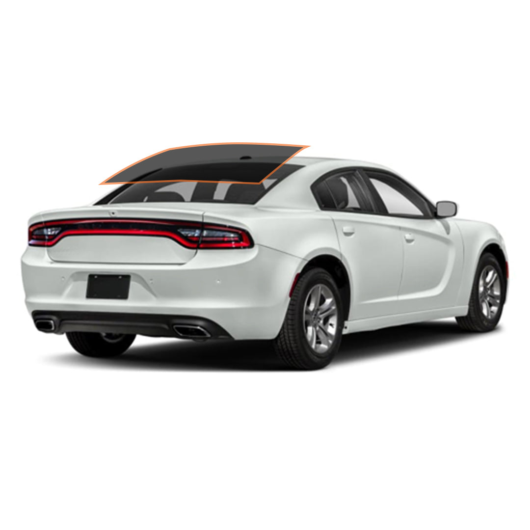 PRECUT CERAMIC WINDOW TINT FILM FOR 2015-2020 DODGE CHARGER — (REAR WINDSHIELD 15%)