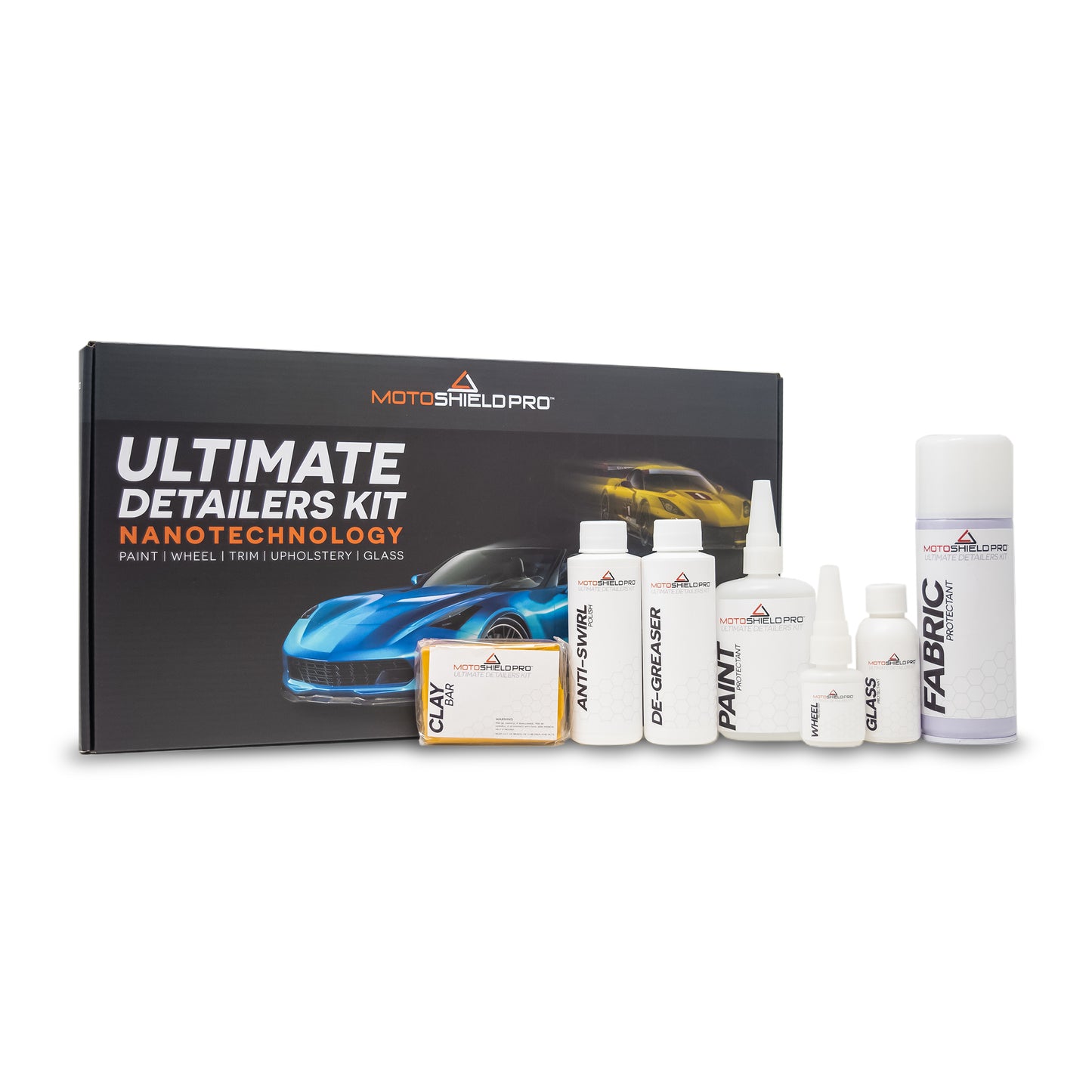 MotoShield Pro 9H Ceramic Ultimate Detailer's Kit (22 Items)