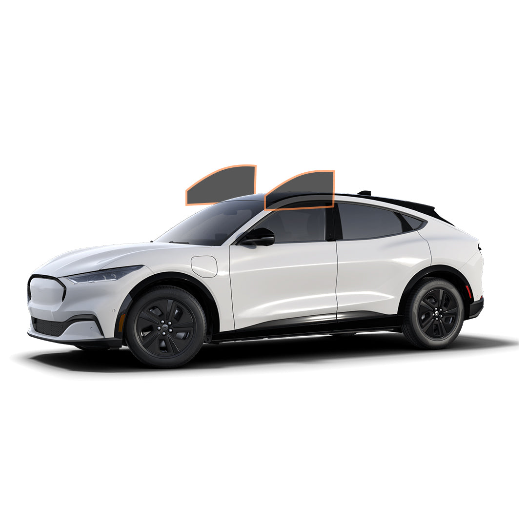 MOTOSHIELD PRO PREMIUM PROFESSIONAL 2MIL CERAMIC WINDOW TINT FILM FOR 2021-2022 FORD MUSTANG MACH E — (FRONT DRIVER/PASSENGER 25%) + LIFETIME WARRANTY