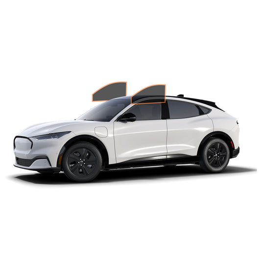 MOTOSHIELD PRO PREMIUM PROFESSIONAL 2MIL CERAMIC WINDOW TINT FILM FOR 2021-2022 FORD MUSTANG MACH E — (FRONT DRIVER/PASSENGER 25%) + LIFETIME WARRANTY