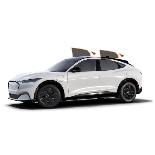MotoShield Pro Premium Professional 2mil Ceramic Window Tint Film for 2021-2022 Ford Mustang Mach E — (Rear Driver/ Passenger 25%) + Lifetime Warranty