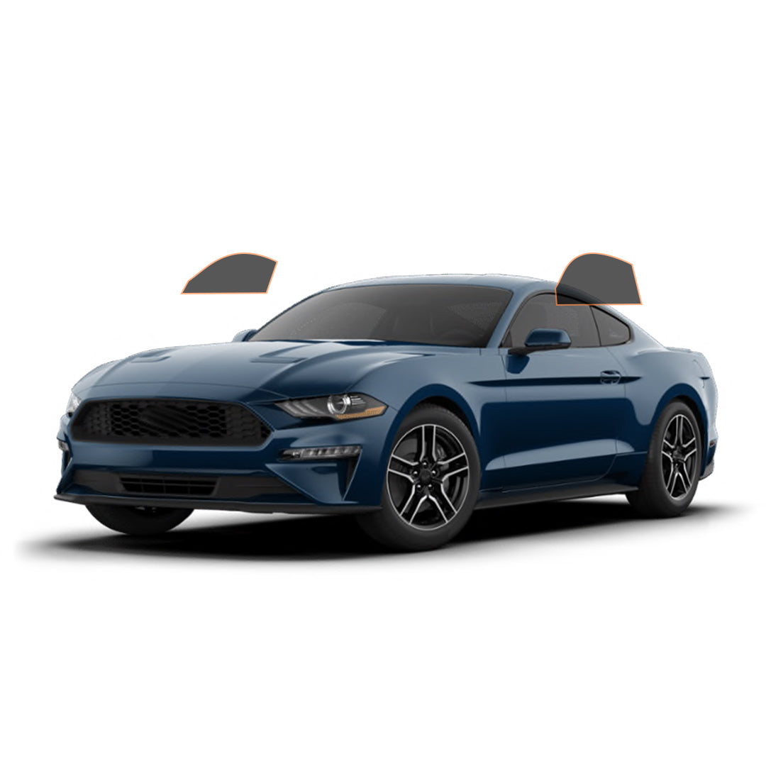 MOTOSHIELD PRO PREMIUM PROFESSIONAL 2MIL CERAMIC WINDOW TINT FILM FOR 2015-2021 FORD MUSTANG CONVERTIBLE— (FRONT DRIVER/PASSENGER 15%) + LIFETIME WARRANTY