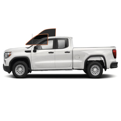 MOTOSHIELD PRO PREMIUM PROFESSIONAL 2MIL PRECUT CERAMIC WINDOW TINT FILM FOR 2014-2019 GMC SIERRA 1500 DOUBLE CAB — (FRONT DRIVER/PASSENGER 35%) + LIFETIME WARRANTY