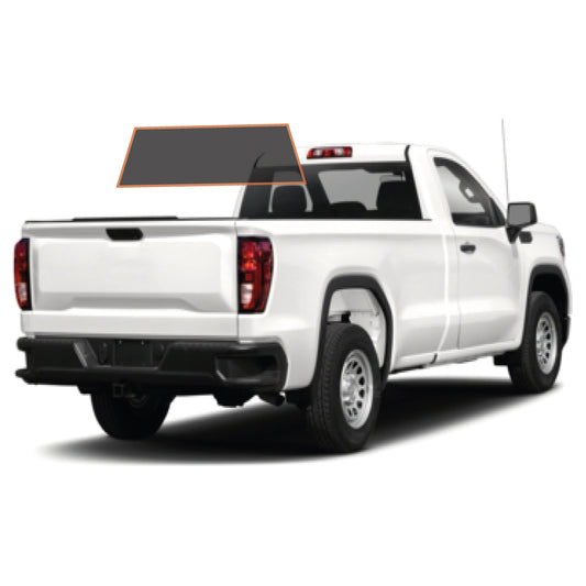 PRECUT CERAMIC WINDOW TINT FILM FOR 2014-2019 GMC SIERRA 1500 STANDARD CAB — (REAR WINDSHIELD 15%)