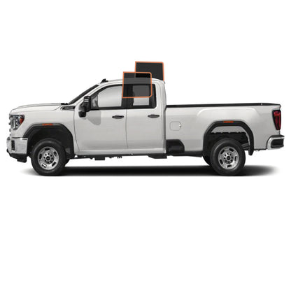 MotoShield Pro Premium Professional 2mil Precut Ceramic Window Tint Film for 2015-2019 GMC Sierra 2500 Double Cab — (Rear Driver/ Passenger 15%) + Lifetime Warranty