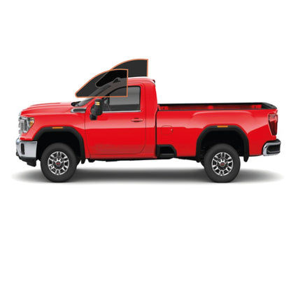PRECUT CERAMIC WINDOW TINT FILM FOR 2014-2019 GMC SIERRA 2500 STANDARD CAB — (FRONT DRIVER/PASSENGER 25%)