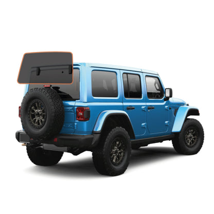 MotoShield Pro Premium Professional 2mil Precut Ceramic Window Tint Film for 2011-2017 Jeep Wrangler 4 Door Hard Top — (Solid Rear Windshield 25%) + Lifetime Warranty