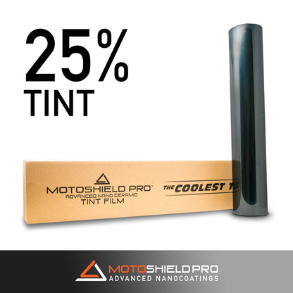 MotoShield Pro Nano Ceramic Window Tint - 60" in x 100' ft Roll + Lifetime Warranty