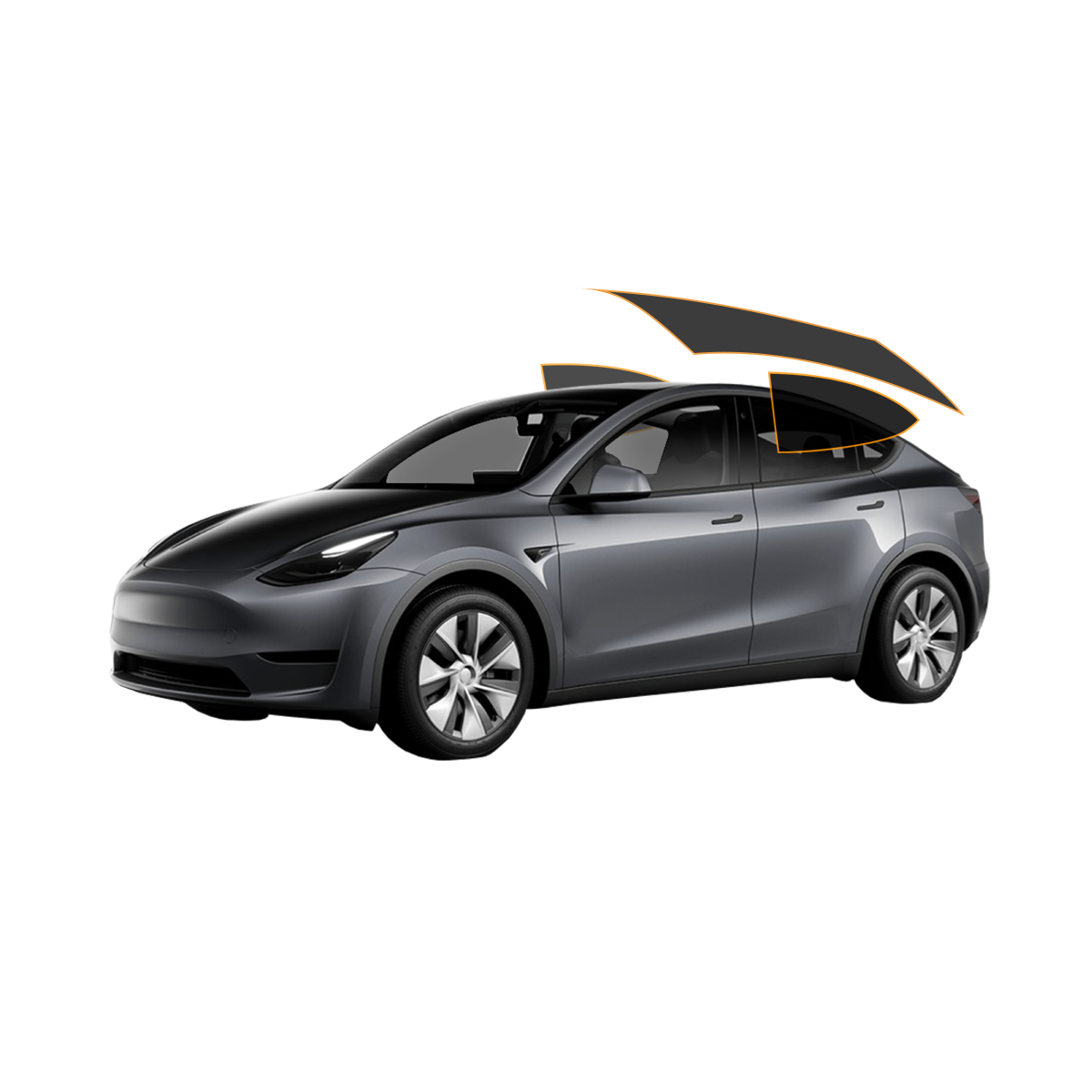  TESLA MODEL Y CARBON WINDOW TINT PANORAMIC SUNROOF