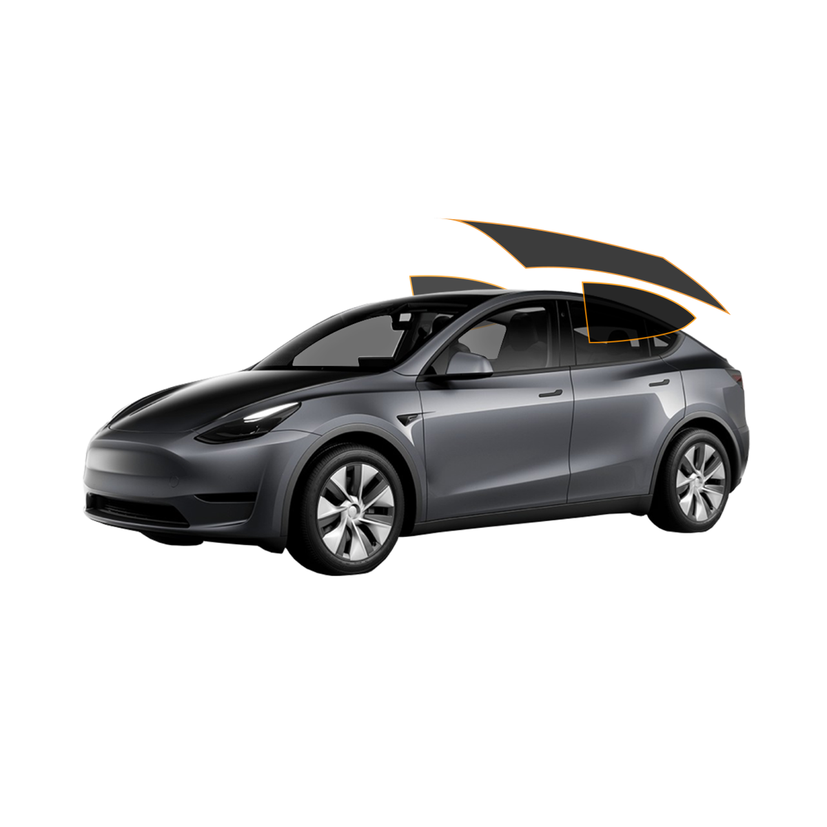 MotoShield Pro Tesla Model Y | Carbon Window Tint | Back 2 Sides + Rear + Lifetime Warranty