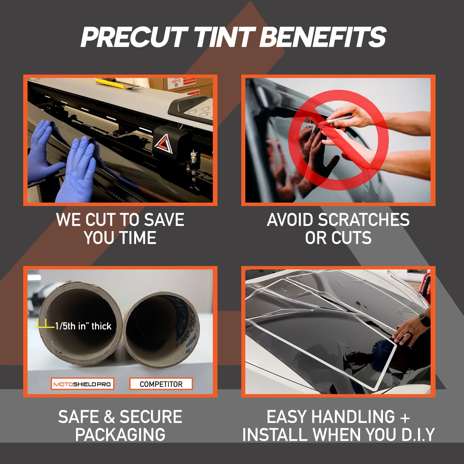 Enjoy the advantages of precut nano ceramic tint for improved comfort and style.