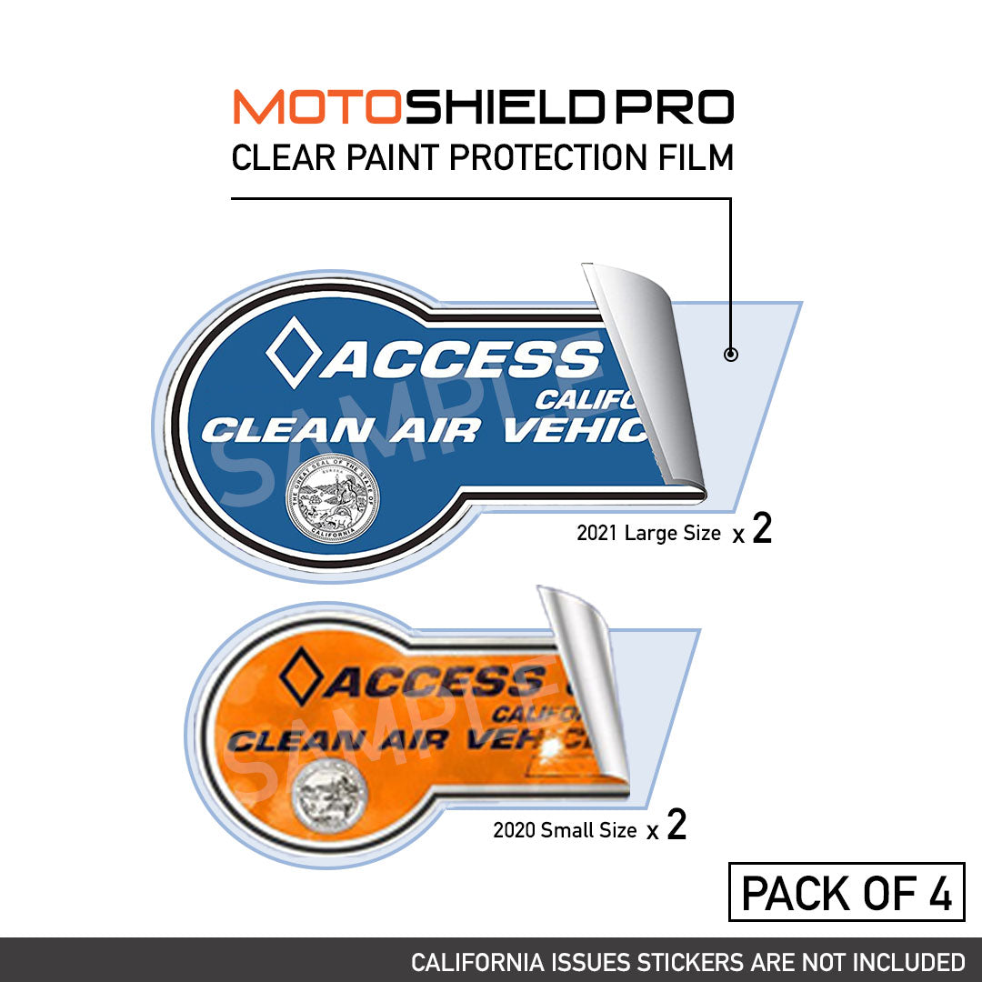 Clear air filter sticker for Moto Shield Pro, designed for enhanced performance and protection in motorcycle applications.