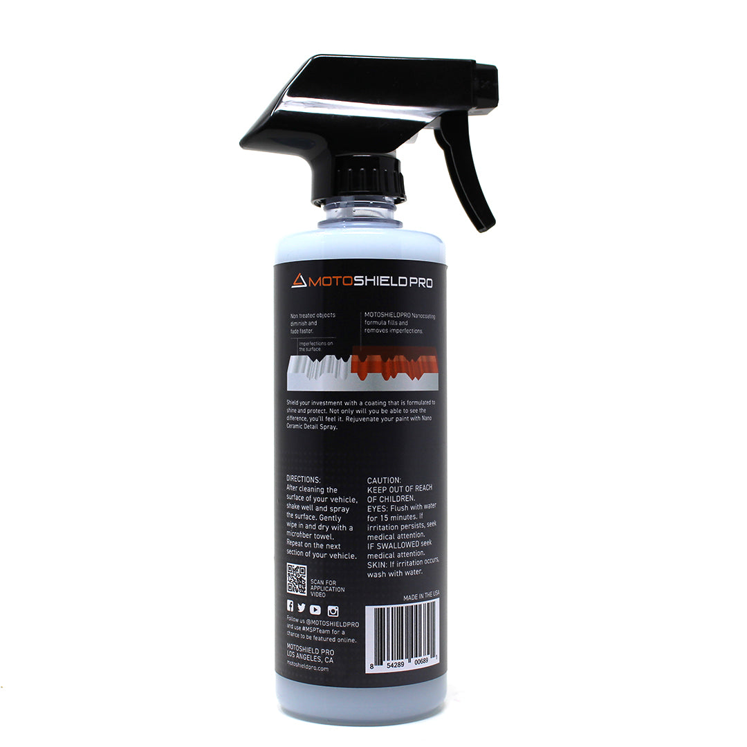 MotoShield Pro Performance Nano Ceramic Detail Spray - 16oz Kit –  MotoShield Pro